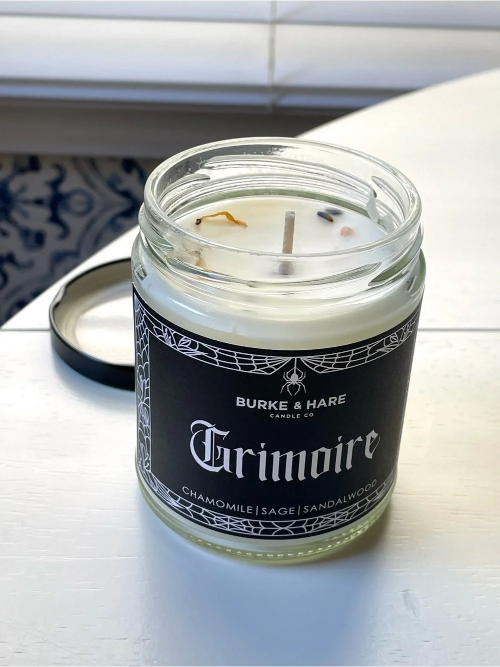 Burke & Hare “Grimoire” 9 oz soy wax candle chamomile sage sandalwood new